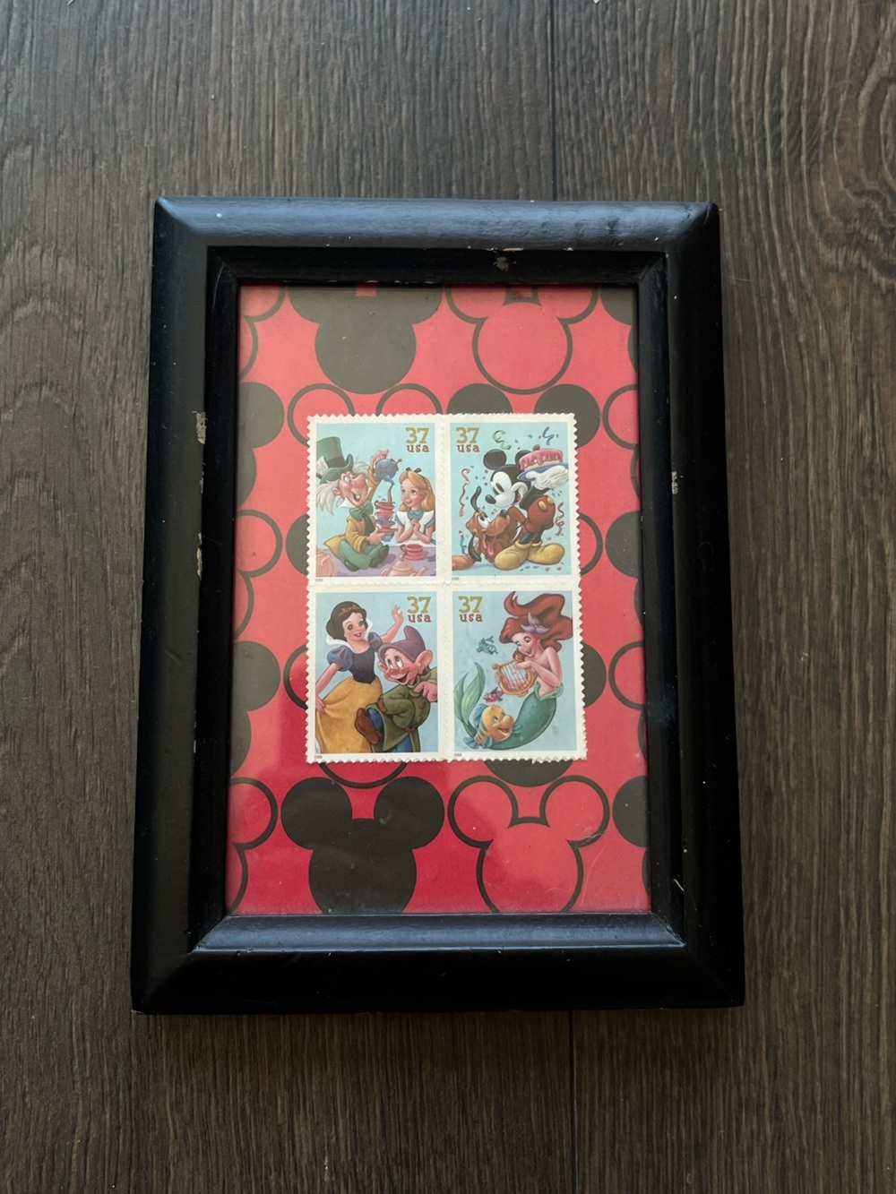 Framed "The Art of Disney: Celebration" Stamps